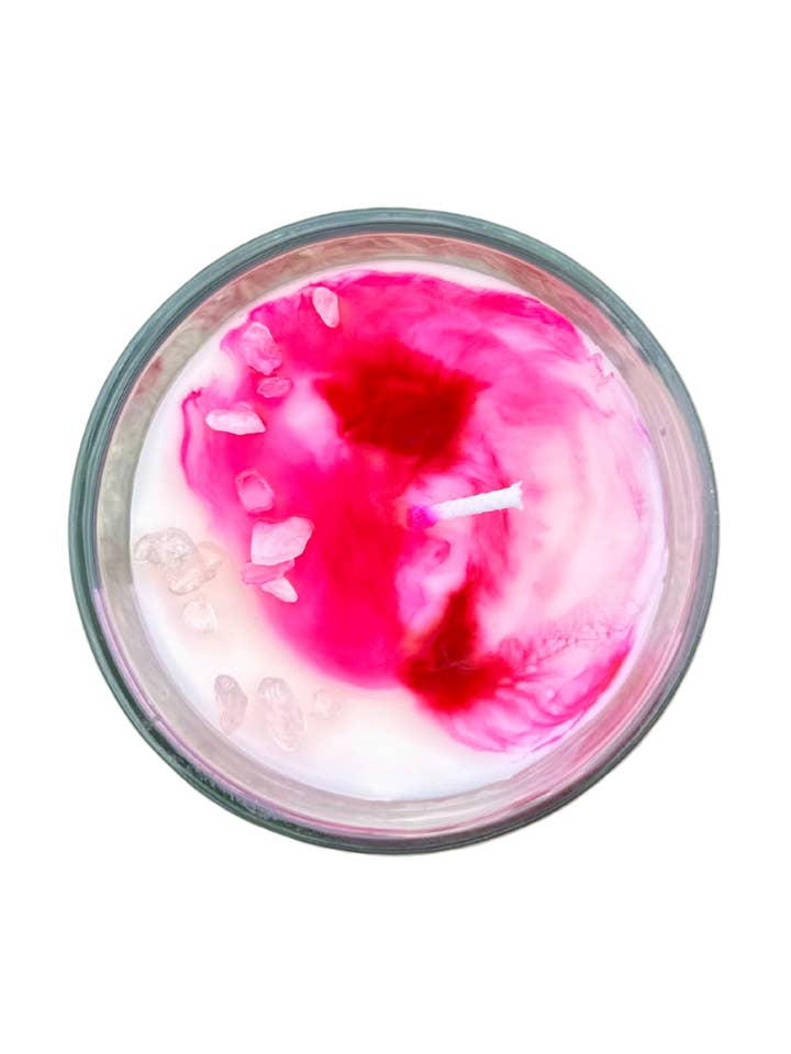 Love Affirmation Candle - Champagne, Sugar and Mandarin for wholesale by Goddess Glow Holistic Care