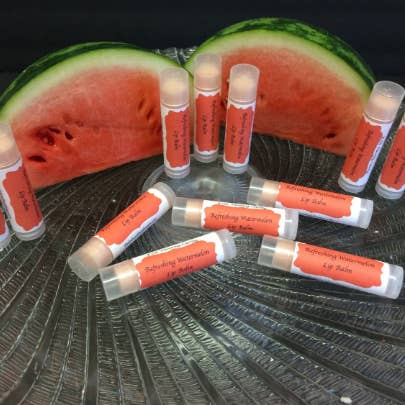 Refreshing Watermelon Lip Balm for wholesale by Dales Handmade Soaps & More
