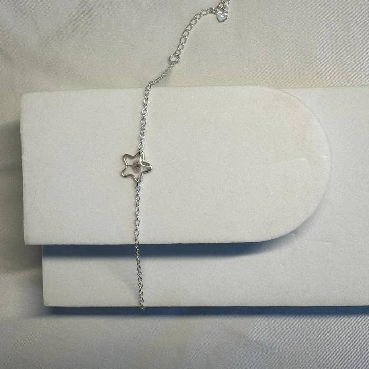 Purple Wild Flower Star Bracelet for wholesale by Chloe May Creations