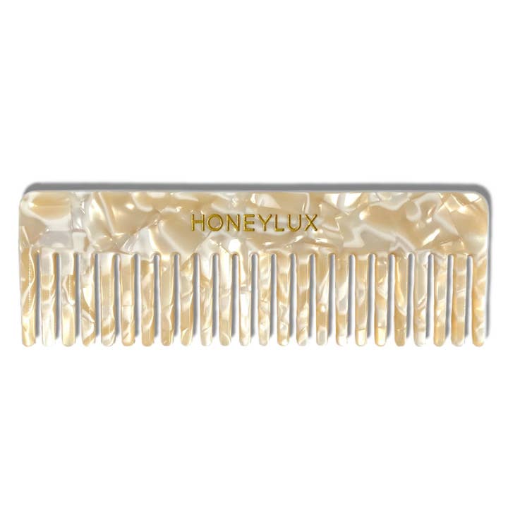 HoneyLux | Acetate Detangling Comb - Vanilla for wholesale by Abundance Naturally Ltd.