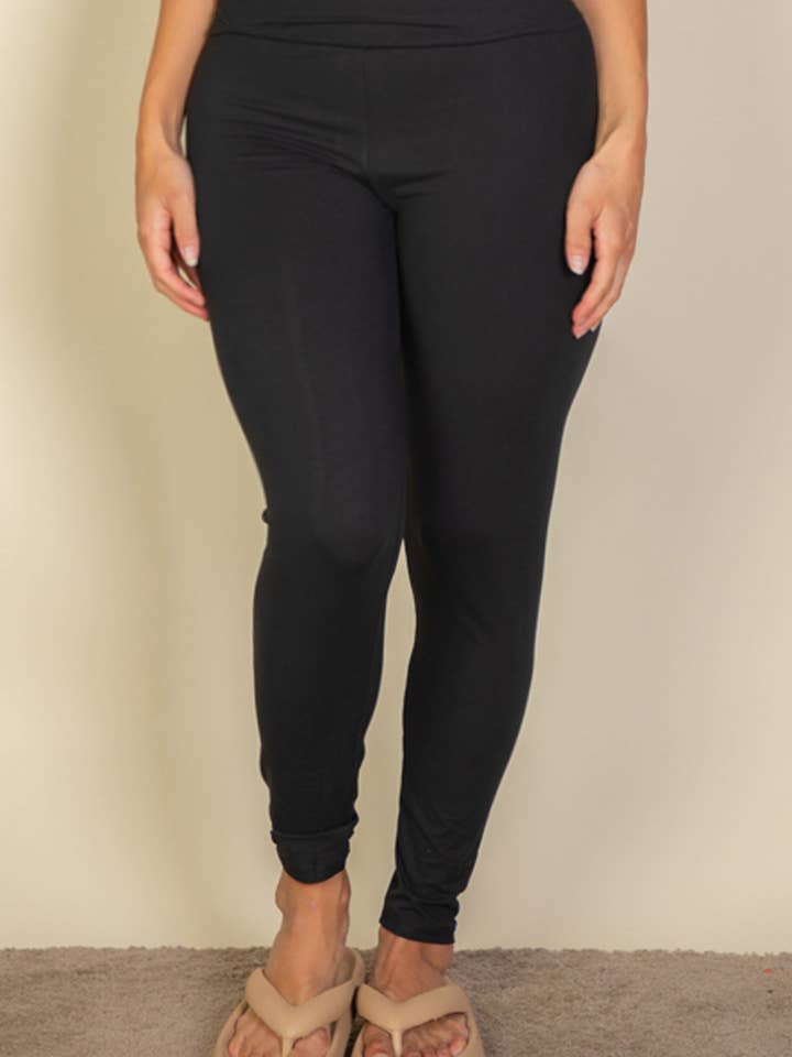 CAPELLA APPAREL - Wholesale Athletic/Lounge Leggings - Women's - Plus Basic Solid Leggings