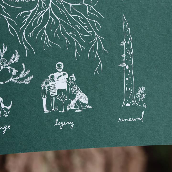 As Little Cooking as Possible - Wholesale Poster - Typology of Trees | Screen-Print | Made in Vermont3