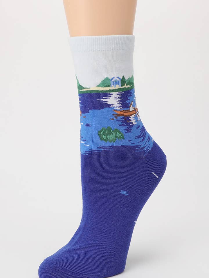 Famous Painting Crew Length Socks for wholesale on Faire3
