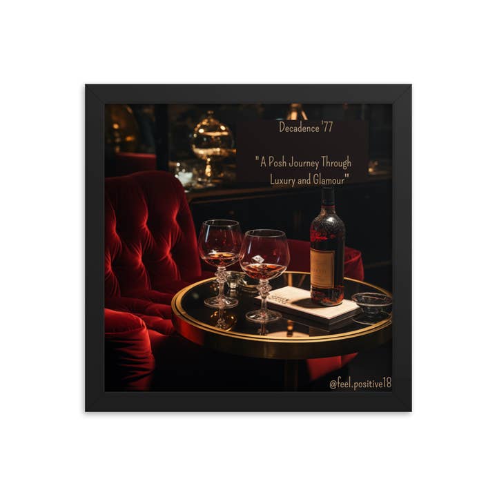 Decadence 77 Arte con cornice per la vendita all'ingrosso da parte di Feel.positive18