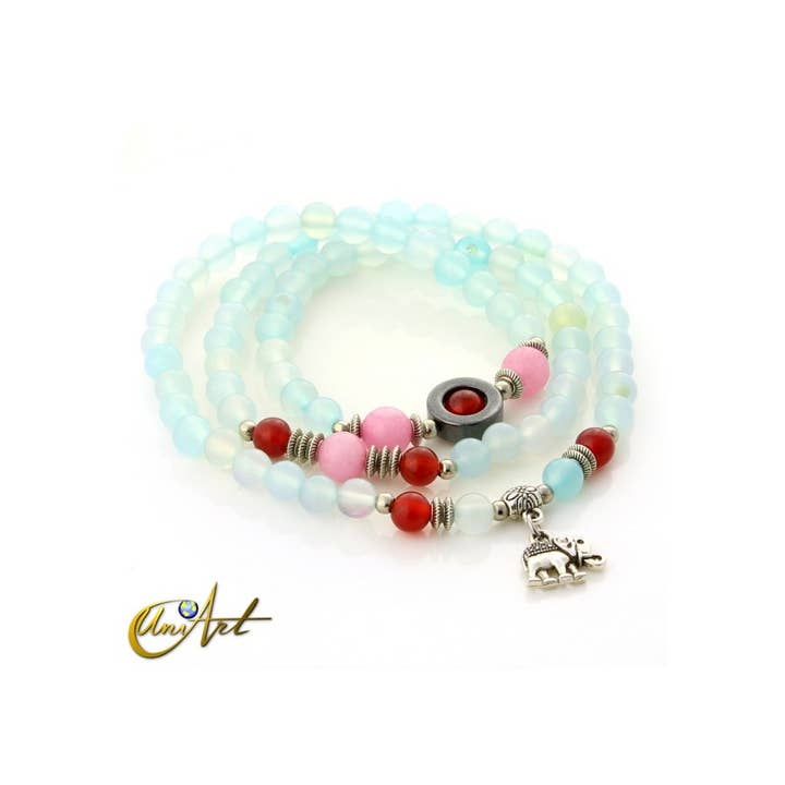 UniArt - Wholesale Beaded Bracelet - Multi-Turn Bracelet - Elephant