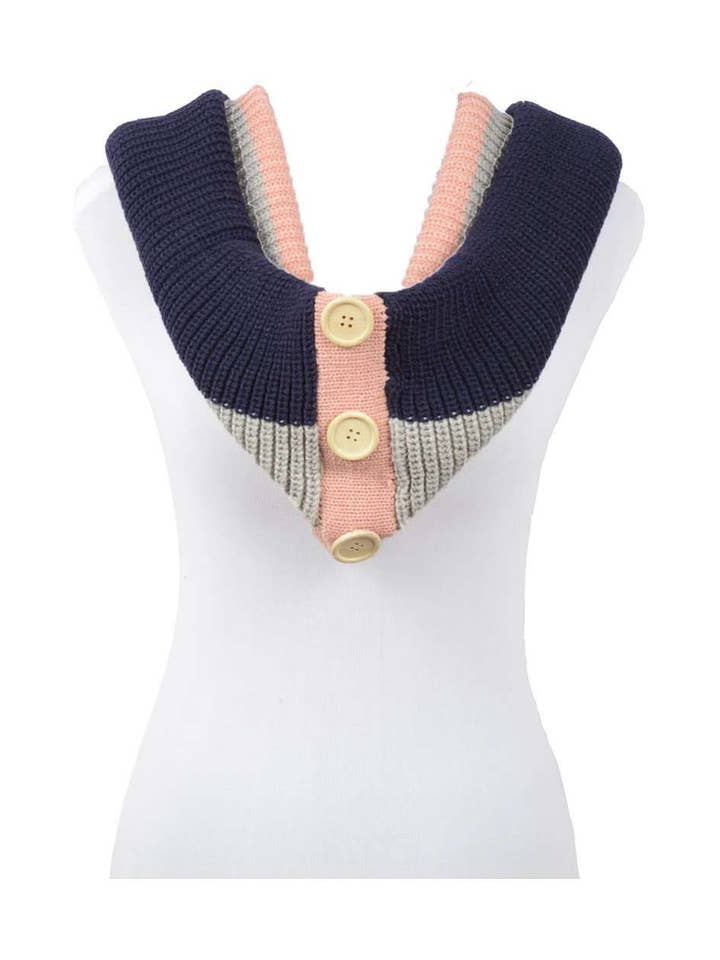 Snood a righe larghe colorato per la vendita all'ingrosso da parte di Urbiana