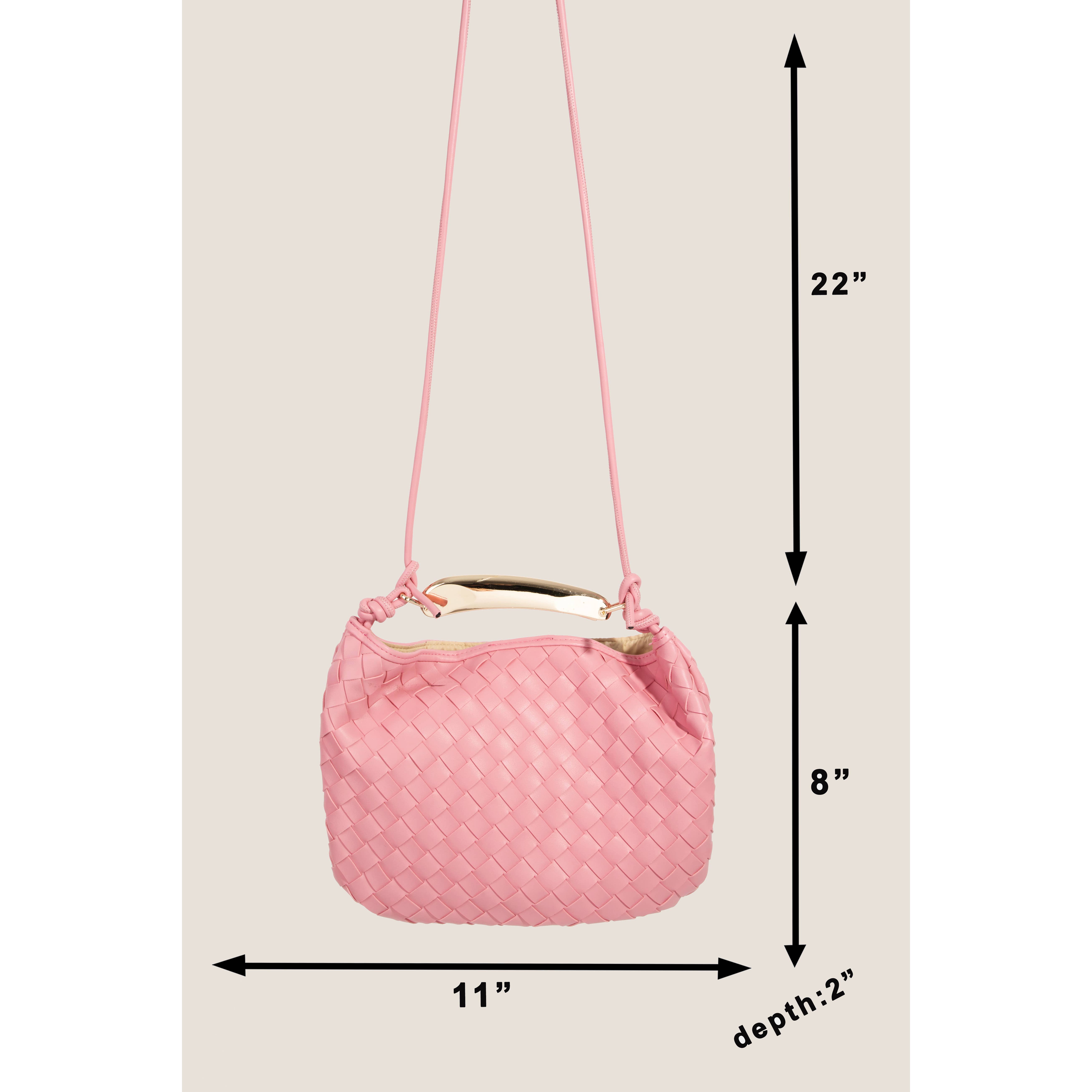 Anarchy Street – Engroshandel Taske med håndtag – til kvinder – Lædertaske med fletmønster3