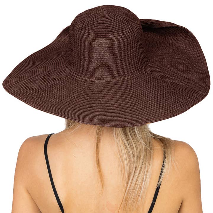 Cap Zone - Wholesale Straw Hat - Women's - Wire Brim Straw Beach Sun Hat6