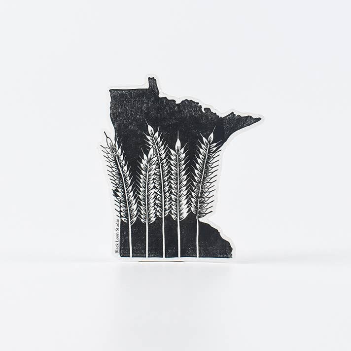 Minnesota Land Sticker for wholesale by Black Loon Studio