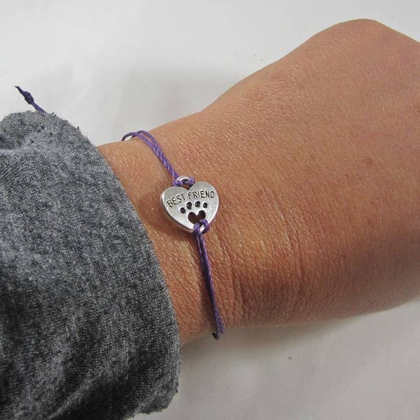 Best Friend Dog Thread Bracelet for wholesale by Dog Park Publishing