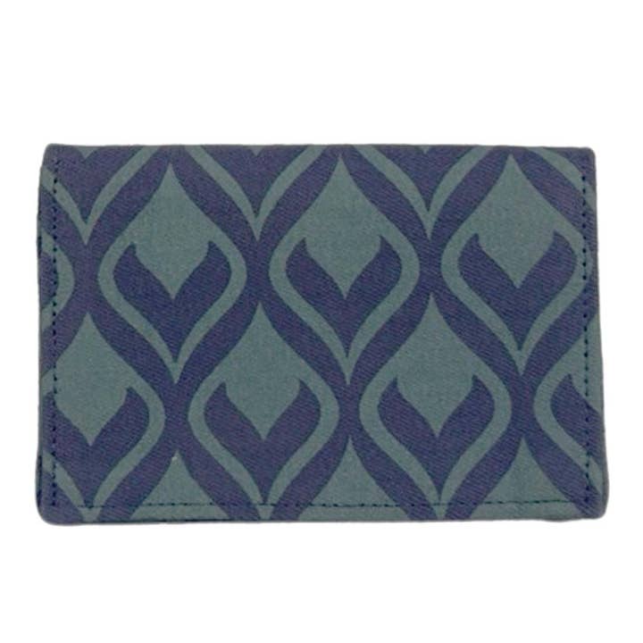 Canvas Card Holder - Mini Vegan Wallet - Geometric Prints for wholesale by Malia Designs