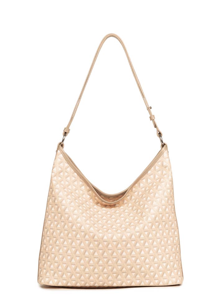 Sac seau zippé Ikon IT - Bandoulière - Beige / Taille unique pour la vente par Future Brands Group