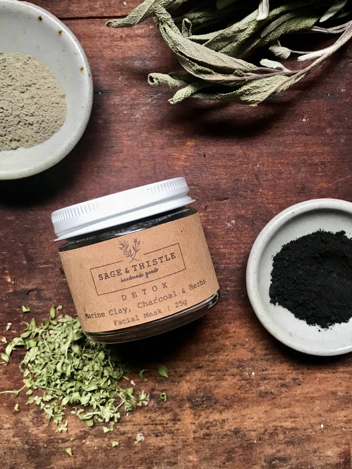 D E T O X Facial Mask for wholesale by Sage & Thistle Handmade Goods