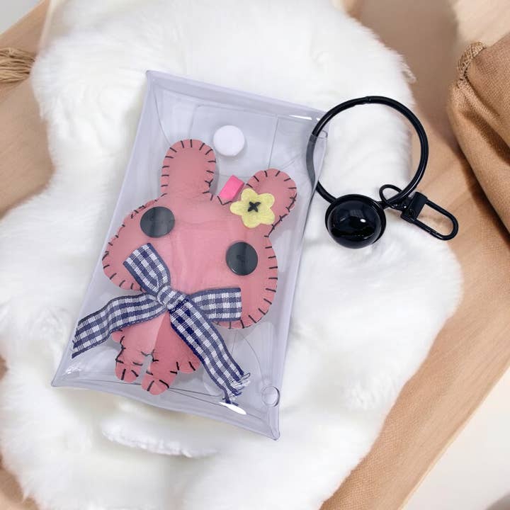 Rosa Llavero de peluche con campanilla JSG61 de venta al por mayor en Faire