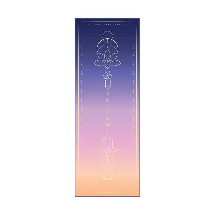 Unalome Yoga - Wholesale Yoga Towel - Sunset Yoga Towel; Non-Slip Yoga Towel