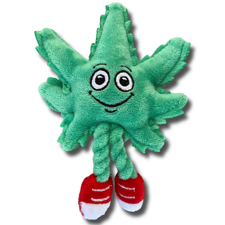 My Name is Lil' MJ the Weed Leaf, Funny Stuffed Cat Toy for wholesale by PAW:20