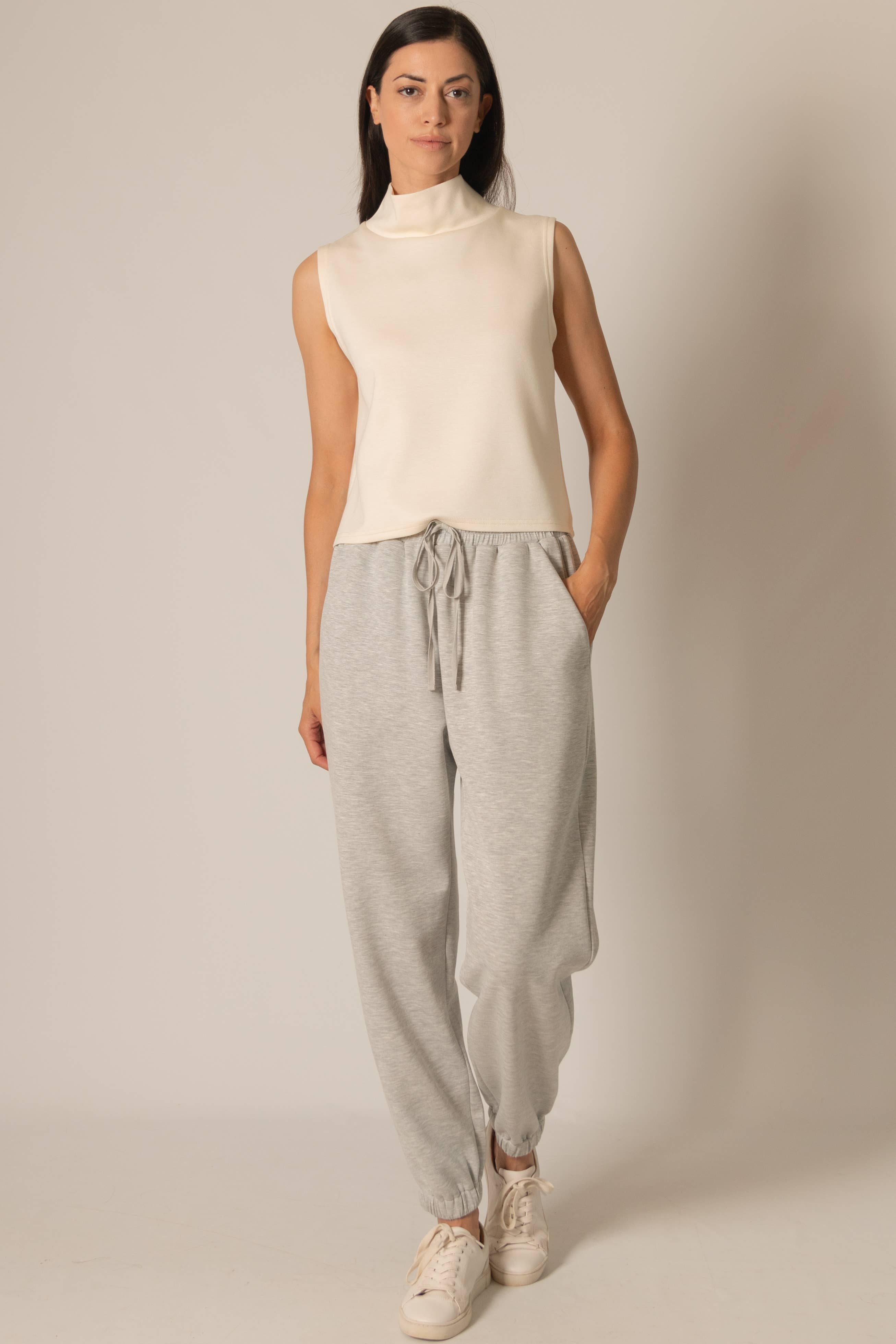 P. CILL - Wholesale Knit Top - Women's - P. CILL Butter Modal Cowl Neck Sleeveless Top12