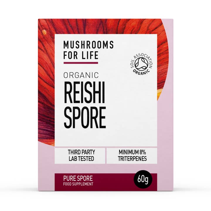 Organic Reishi Spore Extract Powder 60g for wholesale by Living Planet Ltd
