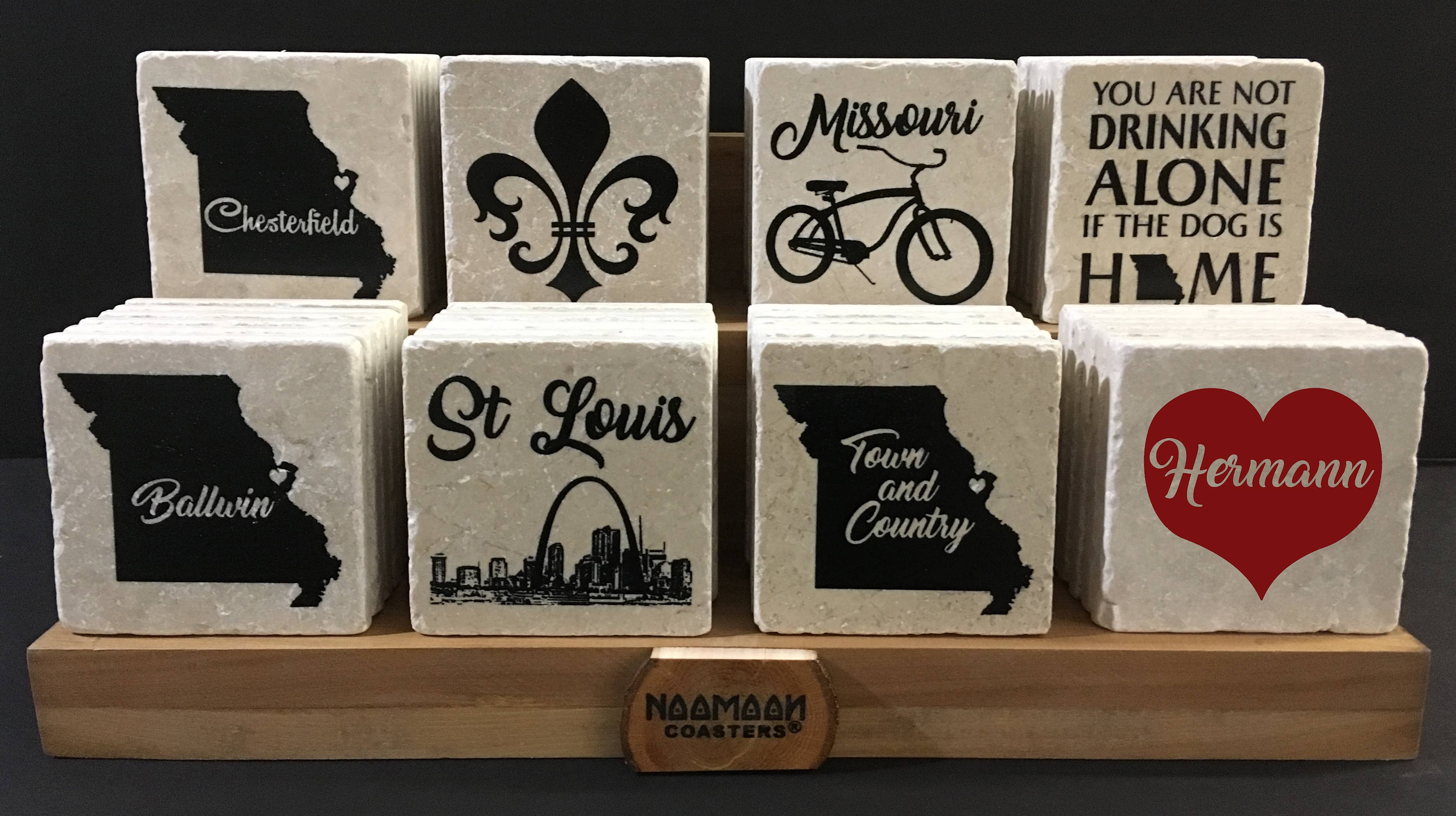 Noomoon - Wholesale Retailer Display - Home & Living - 8 Design Wooden Coaster Display12