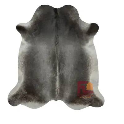 Tapete de couro de vaca cinzento | Grande 6' x 7'| por atacado de Fortezza Leather