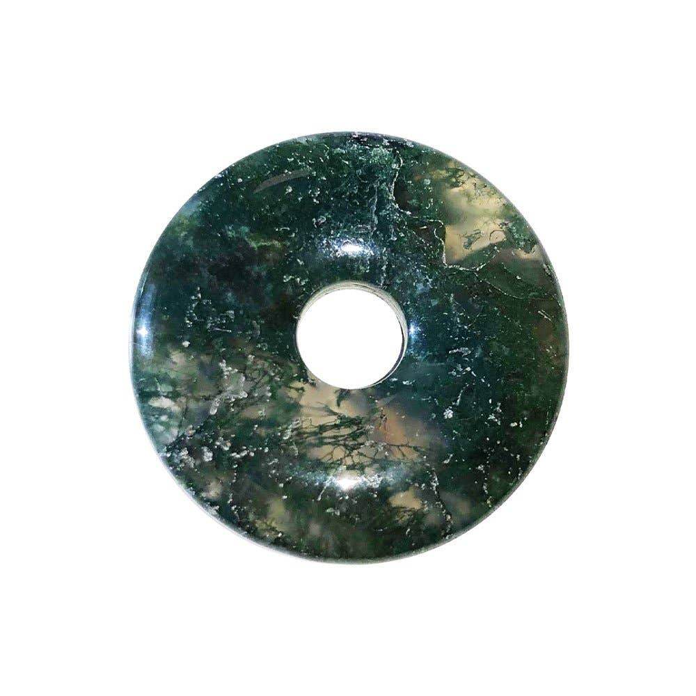 France Mineraux - Vente Pierre et cristal de spiritualité - PI Chinois ou Donut Agate mousse - 30mm0