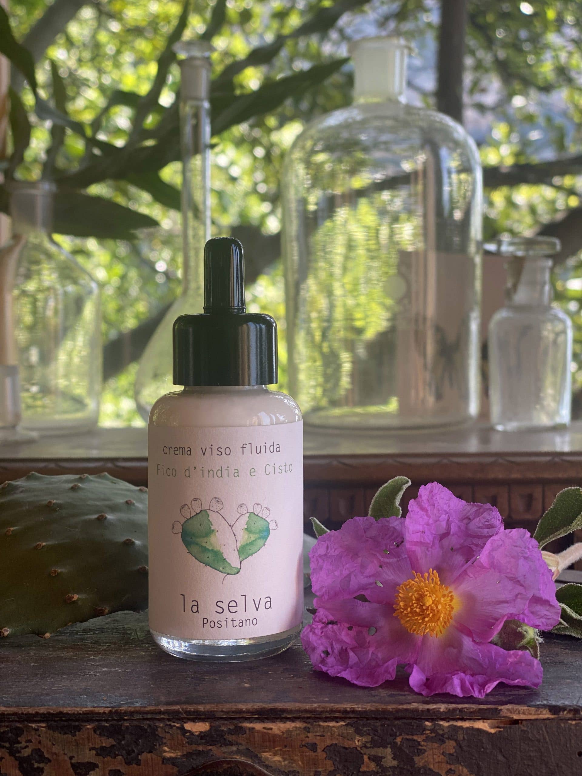 La Selva Positano Cosmetici Naturali - Wholesale Facial Moisturizer - Prickly Pear and Cistus Fluid Face Cream1