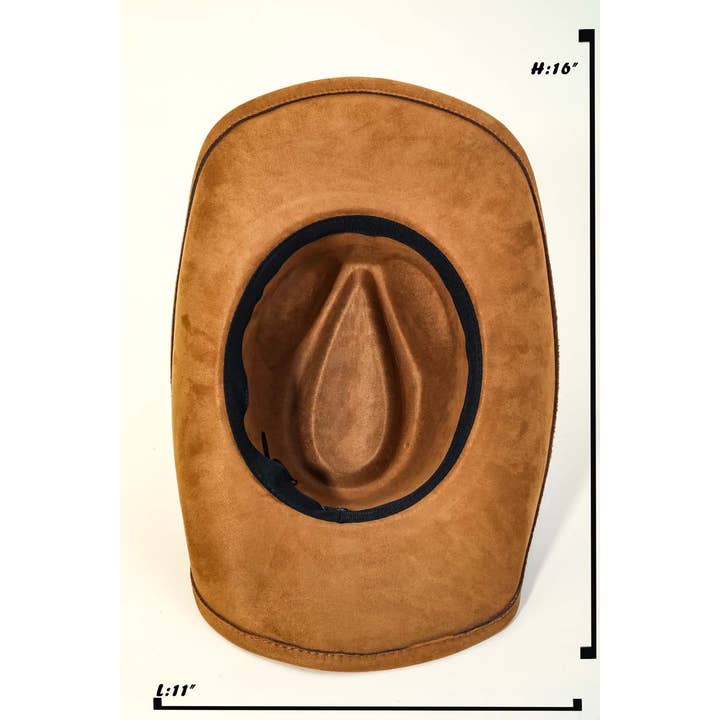 Anarchy Street – wholesale Cowboy Hat – Women’s – Medallion Disc Strap Western Cowboy Hat