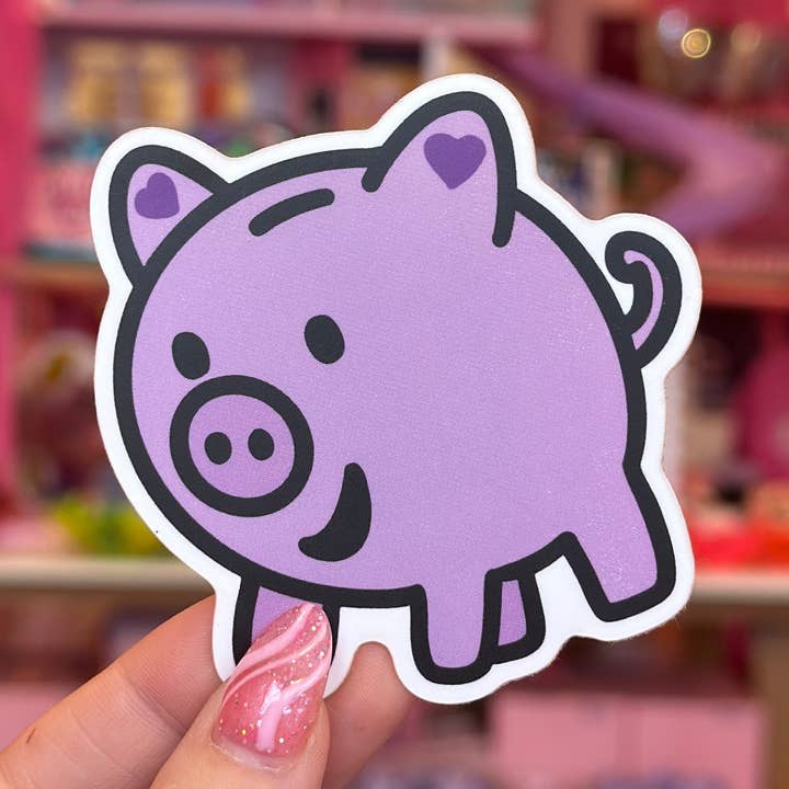 Sticker - Minnie The Piggy Bank for wholesale by Woman-Owned Wallet