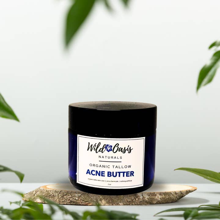 Wild Oasis Naturals - Wholesale Acne/Hydrocolloid Patch - Acne Butter - 2 oz - Organic Tallow Anti-Acne Cream4