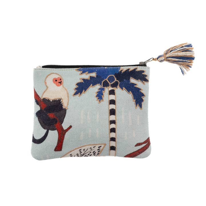 Pochette Brodée Singe Tropical pour la vente par Indaba Trading