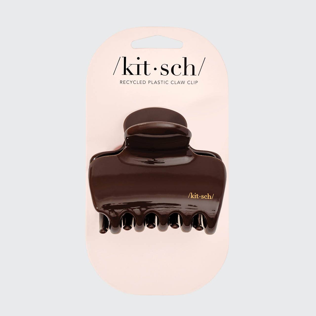 KITSCH – wholesale Hair clip – Women’s – Recycled Plastic Puffy Cloud Clip 1pc - Chocolate4