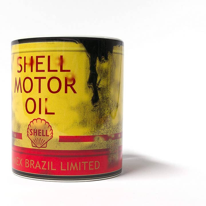 Shell Motor Oil Can Lube Mug for wholesale by American Brand Studio