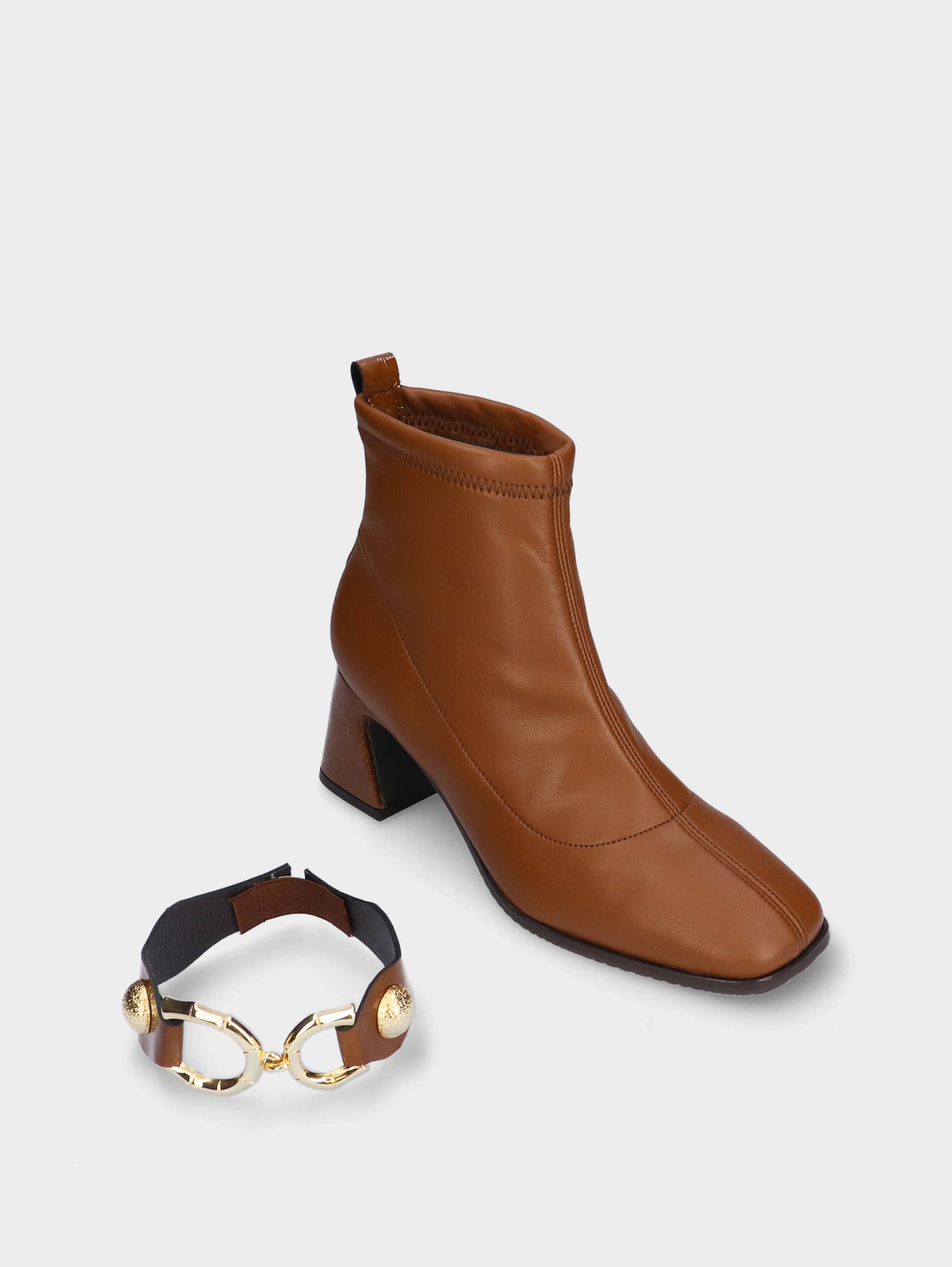 Camel Mid Heel Boot Thais 01 - Mais cores disponíveis for wholesale on Faire4