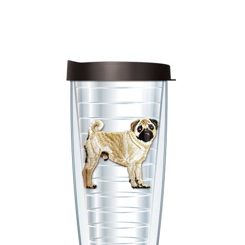 Pug Patch Tumbler for wholesale by FREEHEART