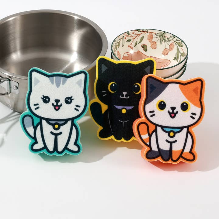 Assorted Sponges Cat - Display 18 Pcs for wholesale by I-Total, I-Drink