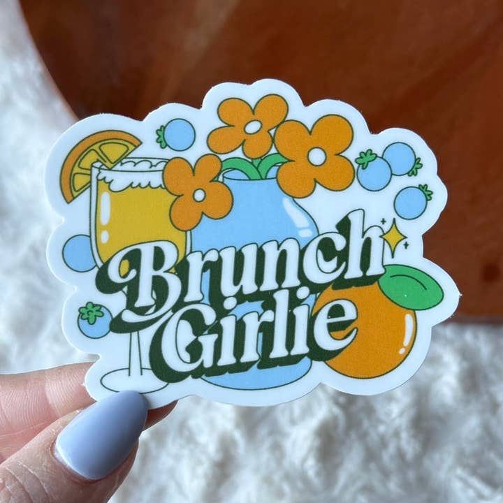 Brunch Girlie Sticker for wholesale by Big Moods