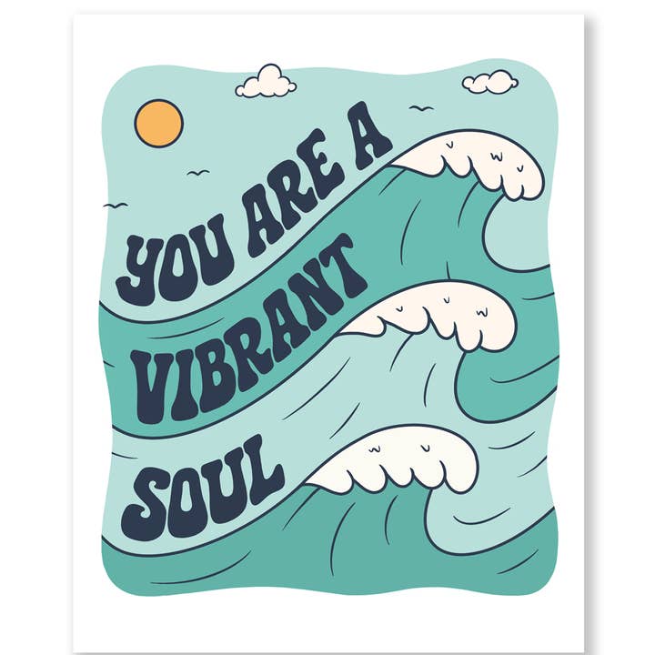 You Are A Vibrant Soul Wall Art Print for wholesale by Chie Tamada