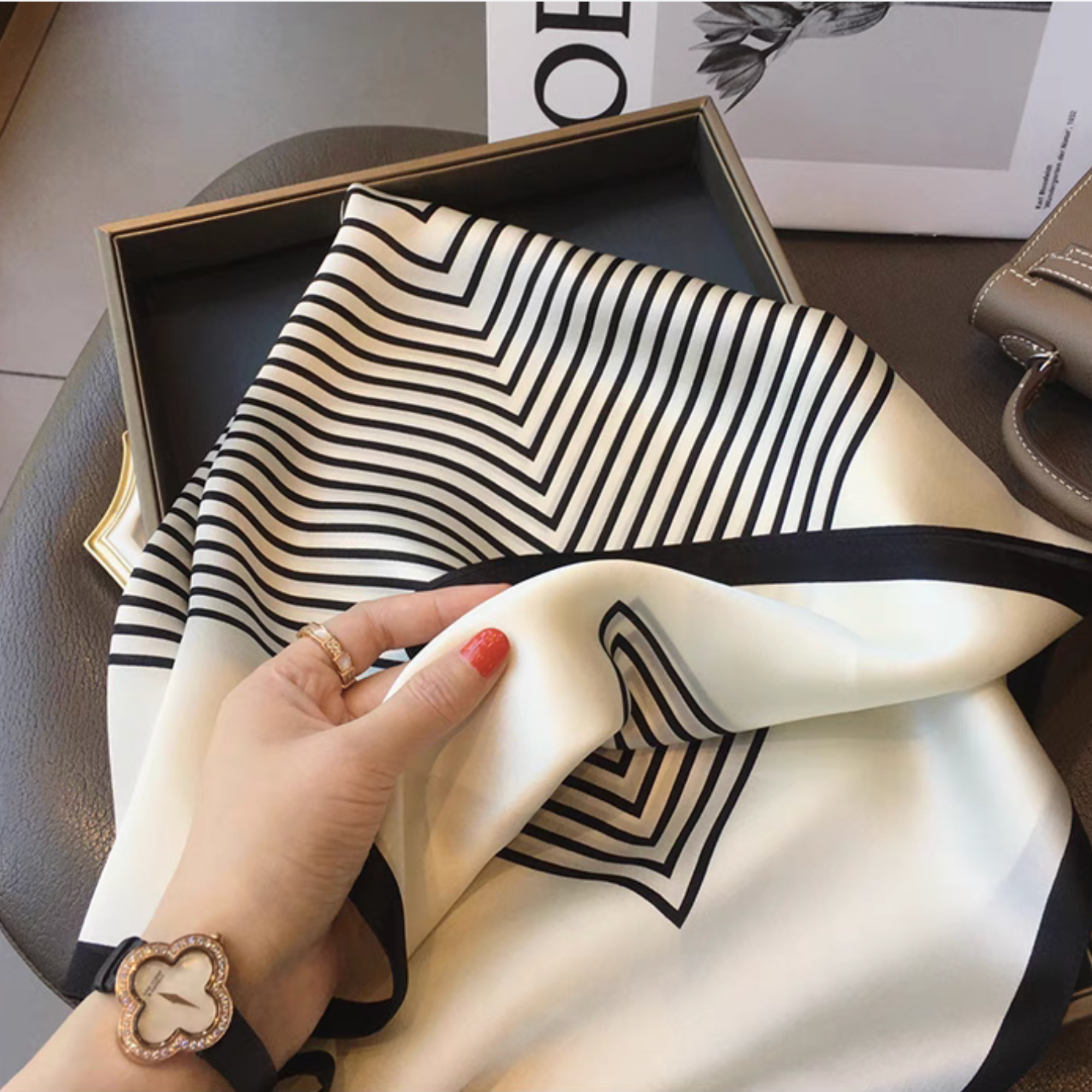 DrifWoo - Wholesale Scarf - Women's - Luxury 100% Silk Scarf – Soft, Skin-Friendly & Versatile8