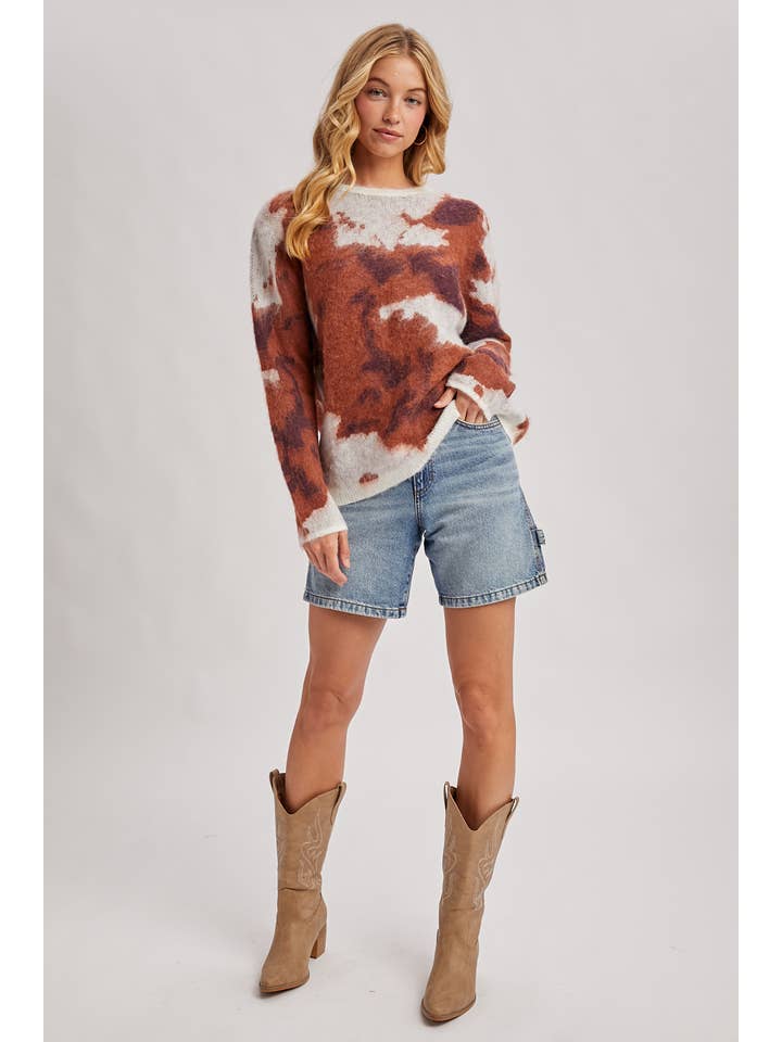 Peace Love Line – Engroshandel Pullover - Dame – PL9026 - BATIK-FUZZY STRIKTRØJE PULLOVER6