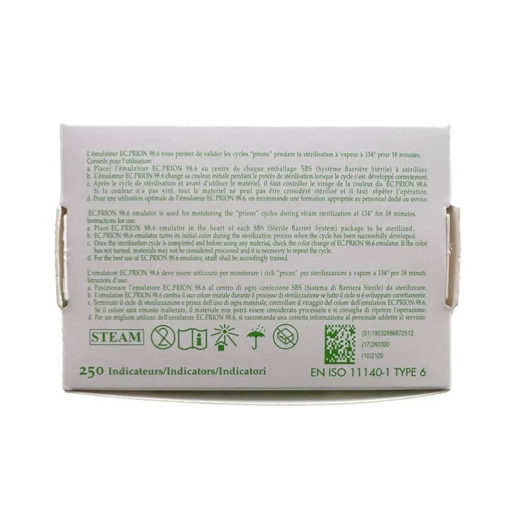 My Podologie - Wholesale Cotton Pad - PRIONS Sterilization Tests - Box of 250 indicators1