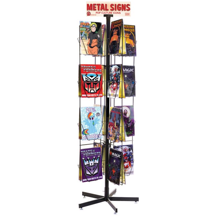 Ata-Boy - Wholesale Retailer Display - Paper & Novelty - Metal Sign Pocket Display 24" X 24" X 69"
