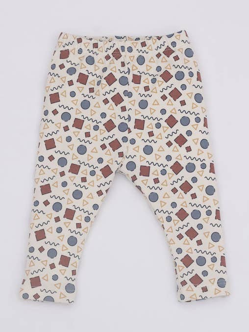 Leggings Biológica Impressão Geométrica por atacado de Kal Babies