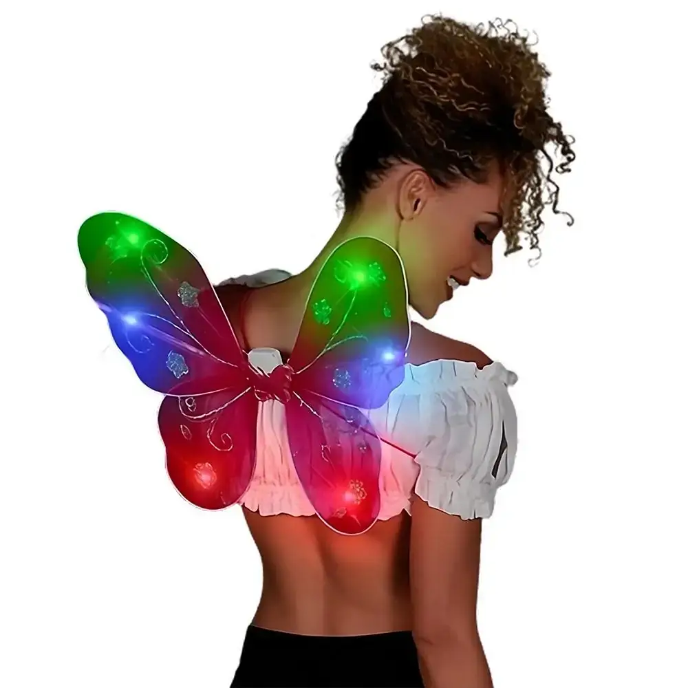 Blinkee.com, LLC - Wholesale Light-Up Toy - Kids & Baby - Light Up Fuchsia Fairy Butterfly Wings1