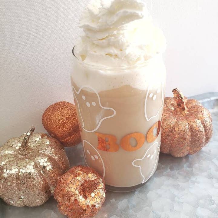 Superior Sweet Water - Venta al por mayor Vaso/copa - Vaso de lata de cerveza fantasma, Vidrio de lata de Halloween, Taza de Halloween, Taza fantasma, Taza de lata de cerveza Boo, Taza de café helado de Halloween, Regalo de Halloween2