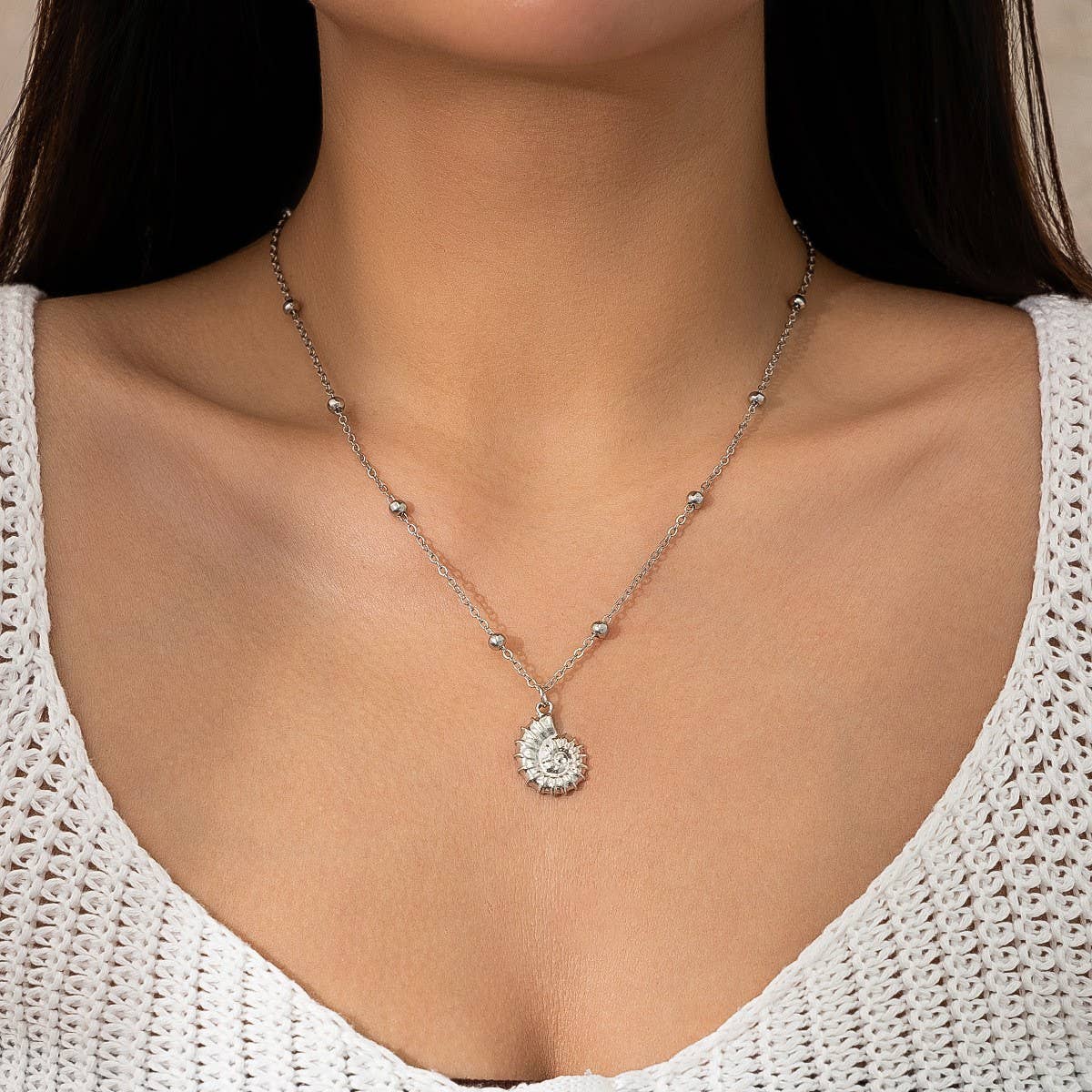 ACCITY - Wholesale Pendant/Charm Necklace - SWEET AND COOL DARK PASTORAL STARFISH NECKLACE_CWAJE18061