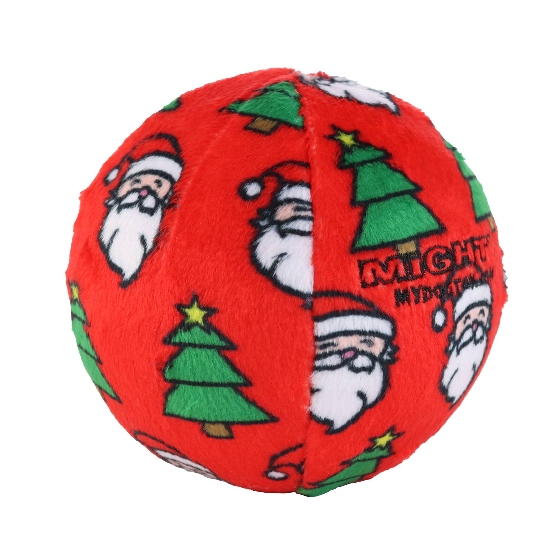 Tuffy Dog Toys - VIP Products - Wholesale Piepspeeltje - Hond - Mighty Bal-Medium Kerstmis Piepend Hondenspeelgoed, Geen Vulling1