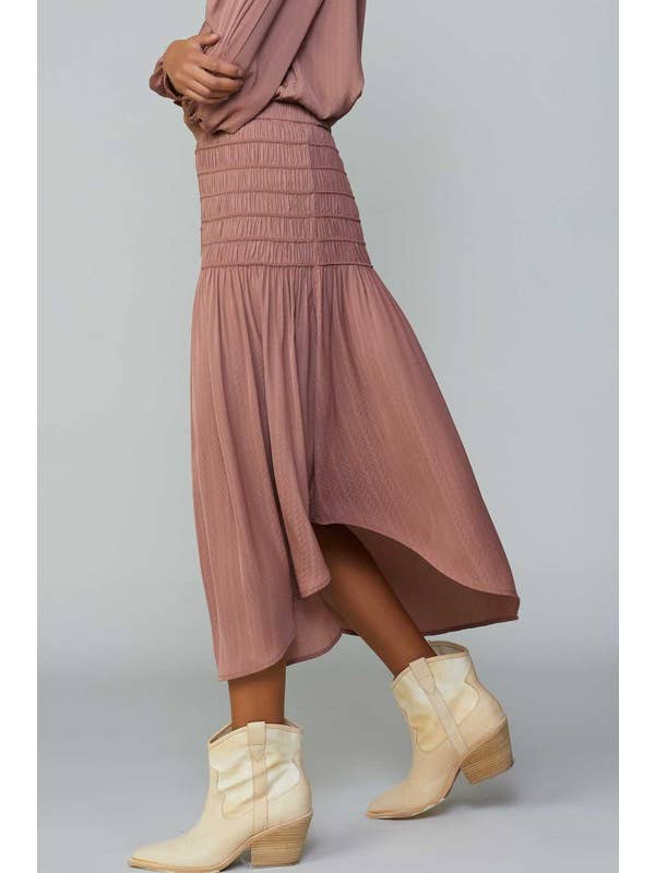 Current Air - Wholesale Skirt - Women's - Diagonal Cut Midi Skirt