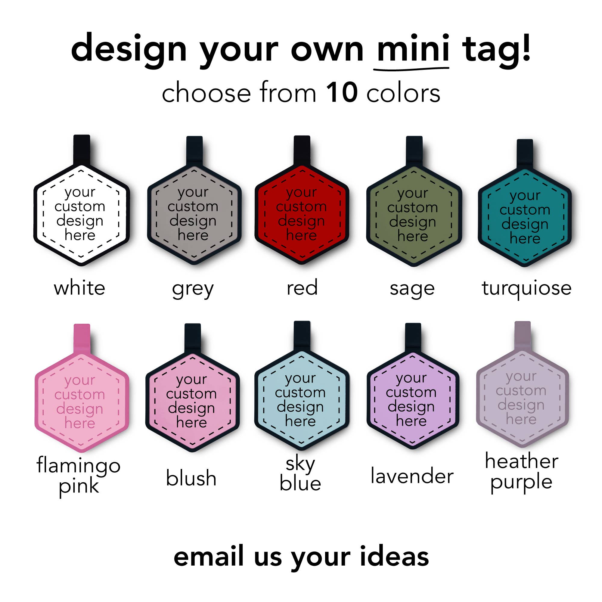 Besties Pets - Wholesale Pet Identification Tag - Cat/Dog - Mini Custom Design ID Tag12