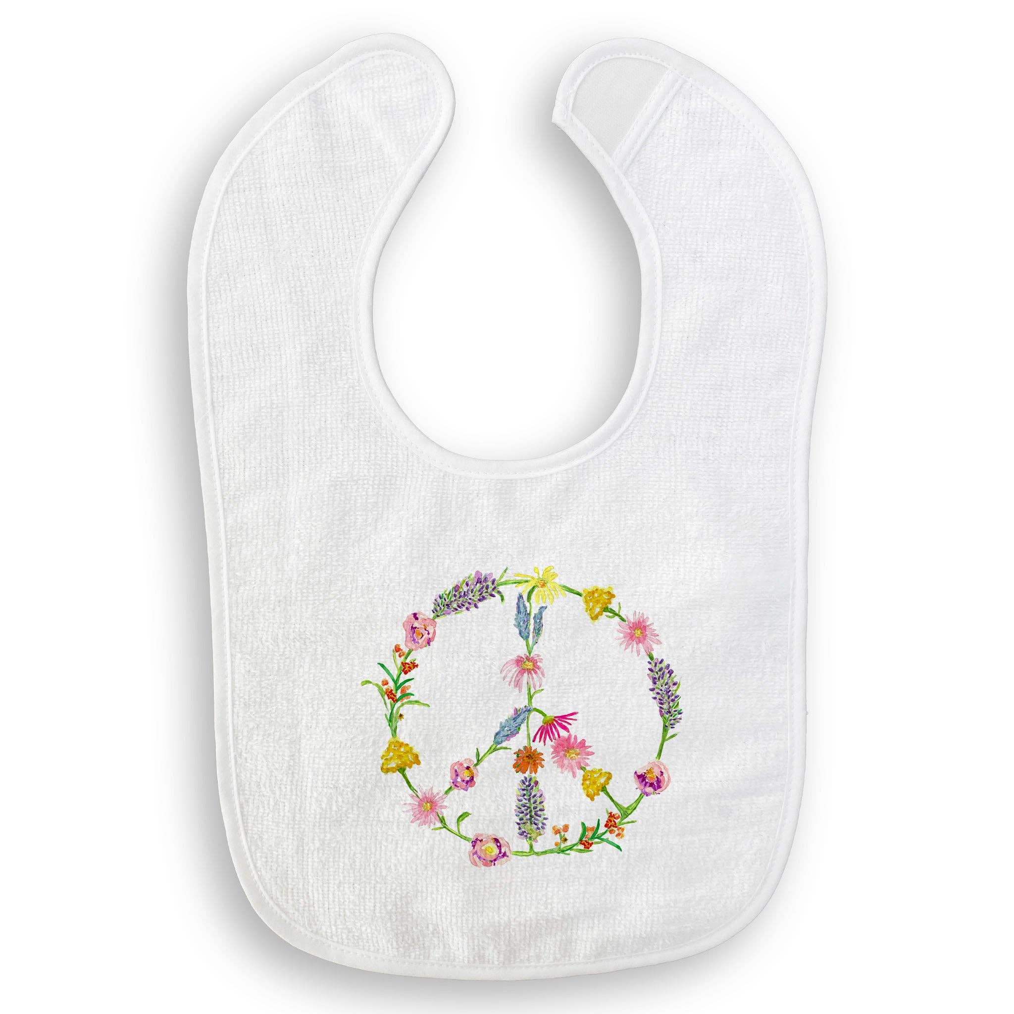 French Graffiti - Wholesale Tea Towel - Floral Peace Sign15