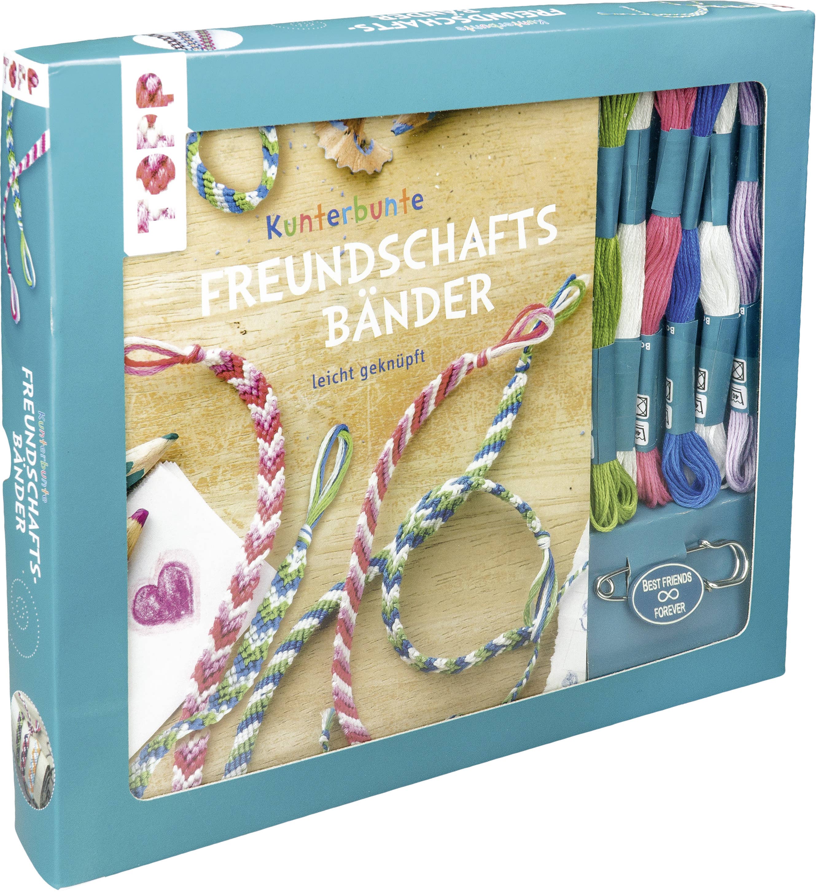 frechverlag TOPP & BusseSeewald - Wholesale DIY Craft Kit - Colourful friendship bracelets creative set0